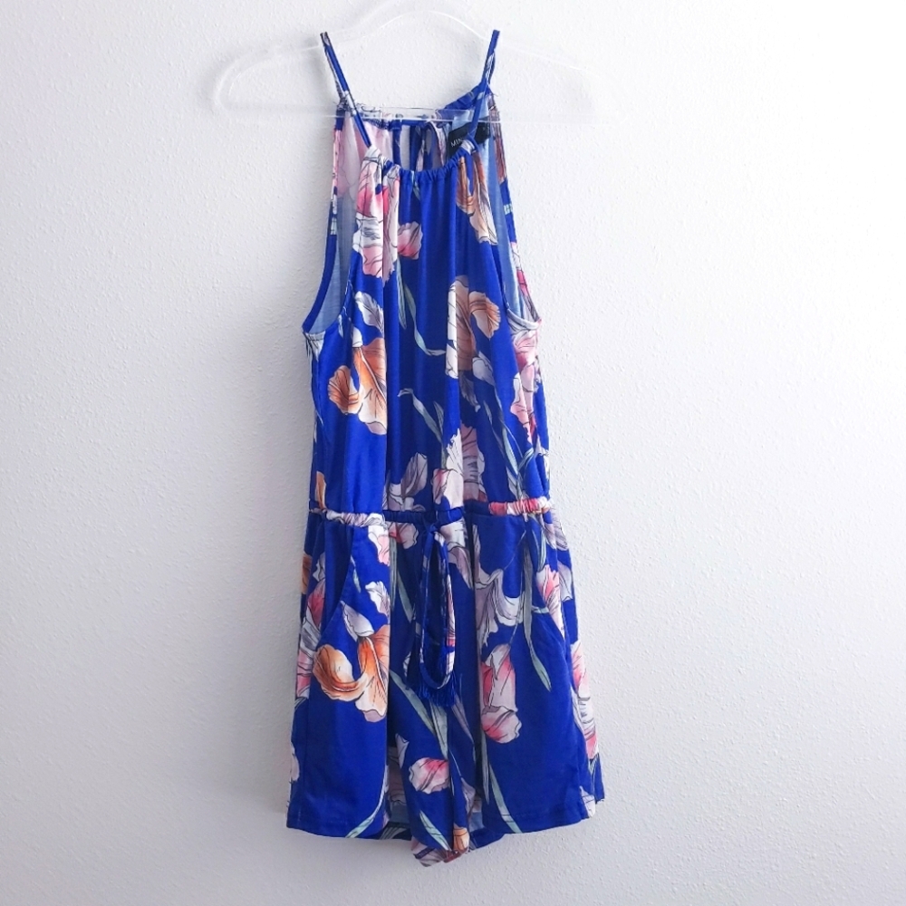 MinkPink Floral Halter Beachy Romper Floral